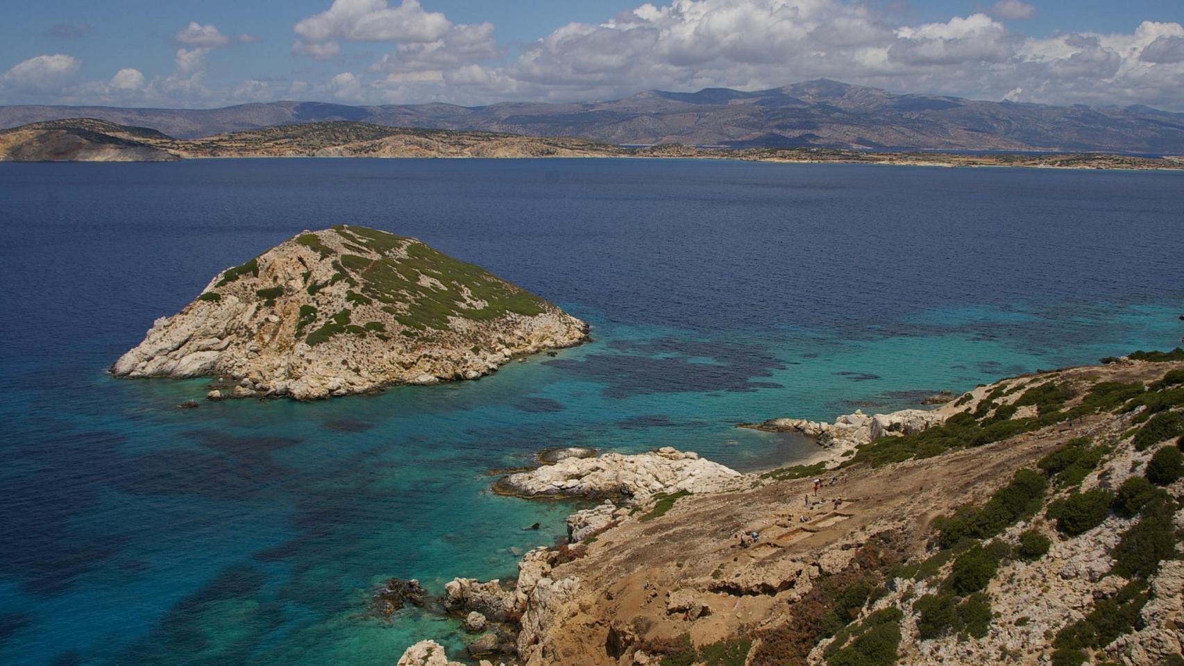 Islote de Dhaskalio (Grecia).