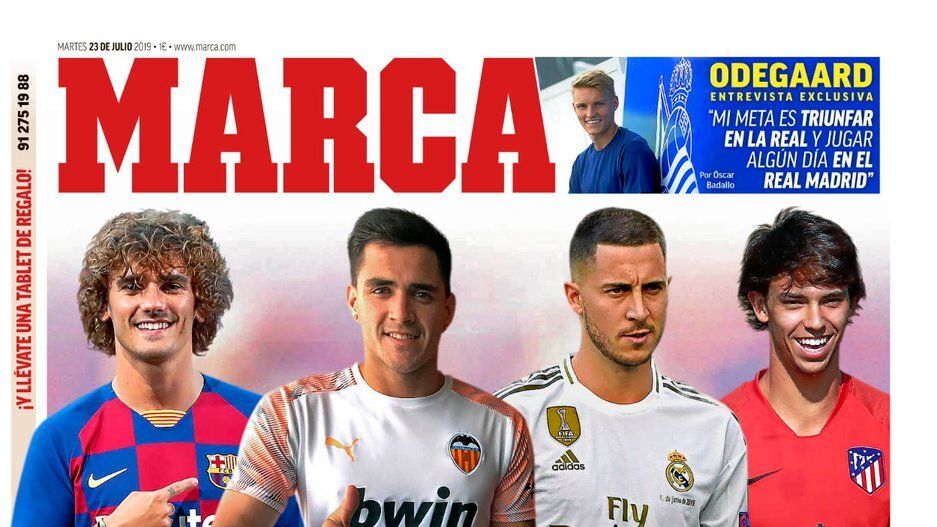 La portada del diario MARCA (23/07/2019)