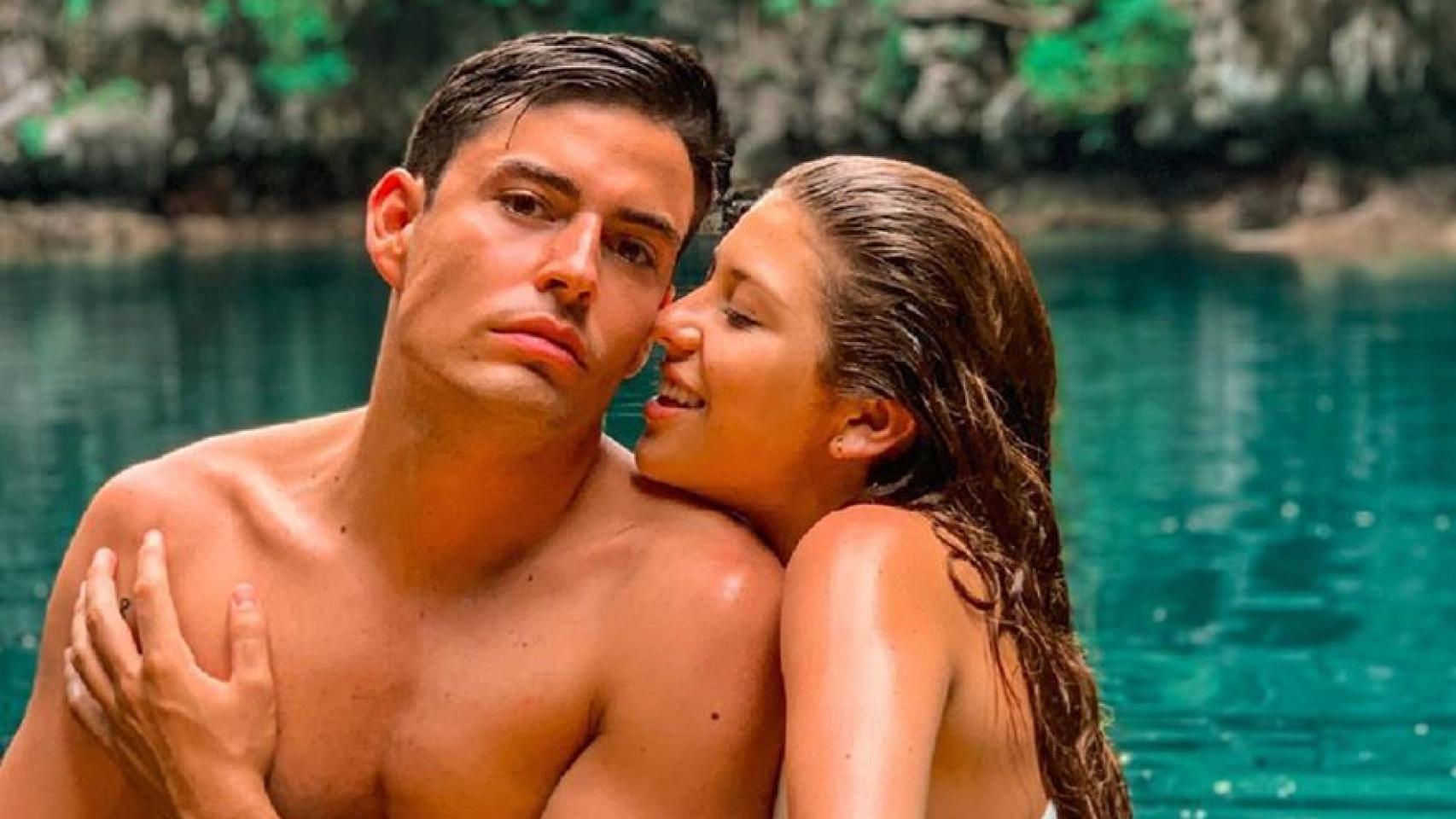 Anita Matamoros y su novio, David Salvador, en una imagen de redes sociales.