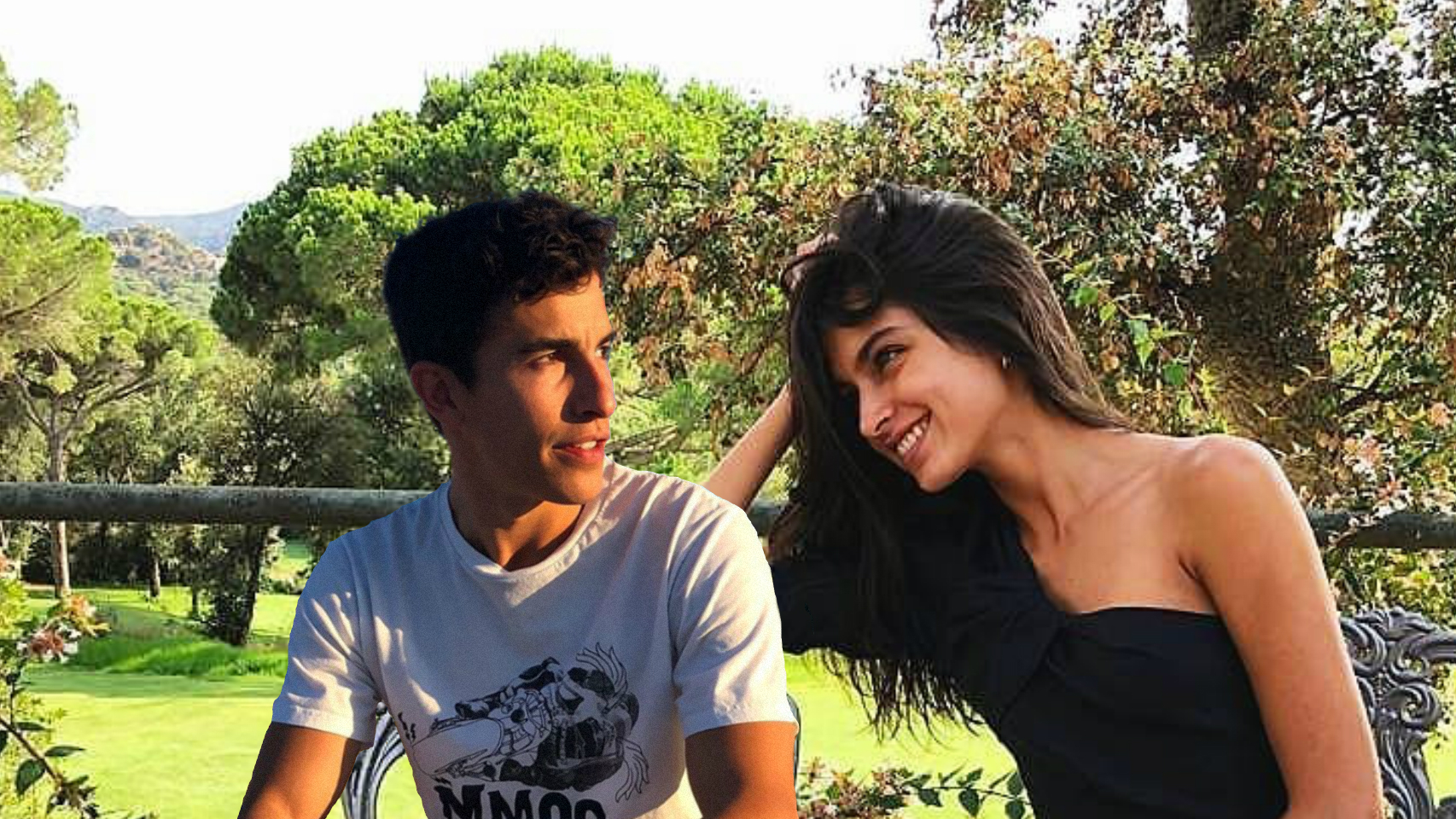 Marc Márquez y Lucía Rivera en un montaje de JALEOS.