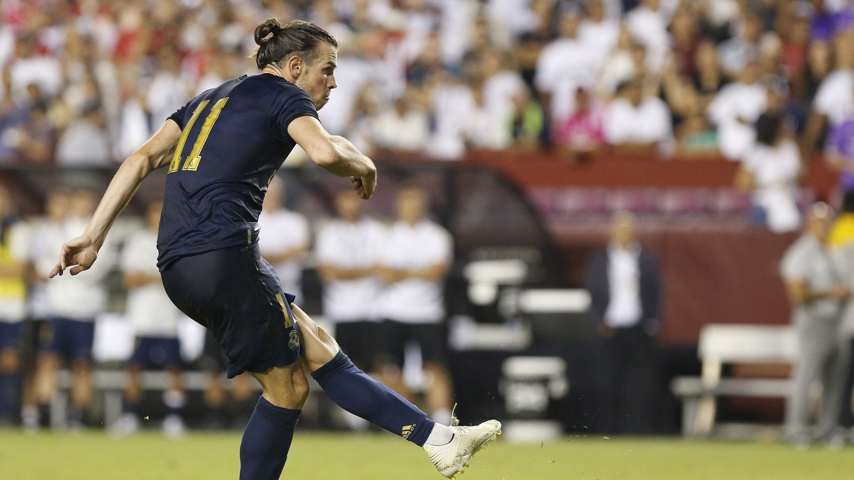 Gareth Bale lanzando un penalti ante el Arsenal