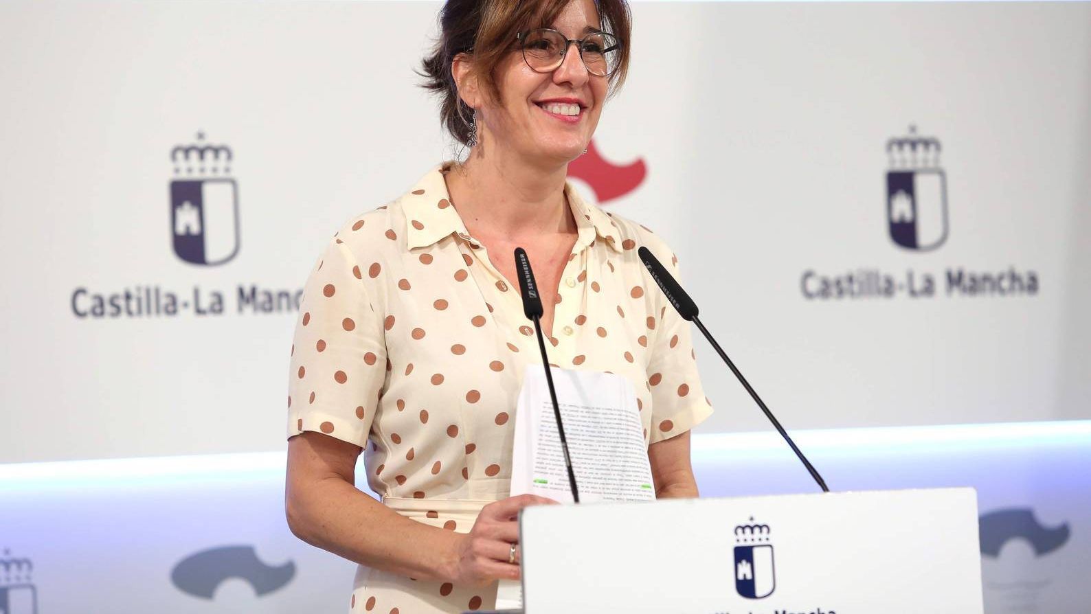 La consejera portavoz del Gobierno regional, Blanca Fernández, este miércoles en rueda de prensa. Foto: Óscar Huertas