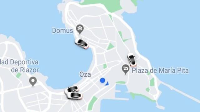 Imagen de archivo de cuando Uber operaba en A Coruña