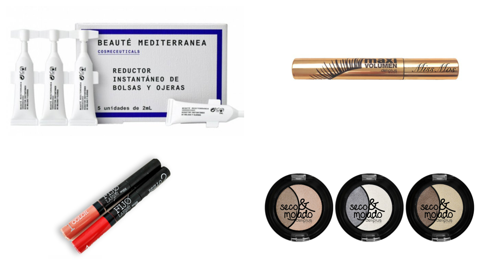 Montaje con algunos productos de belleza de Mercadona.