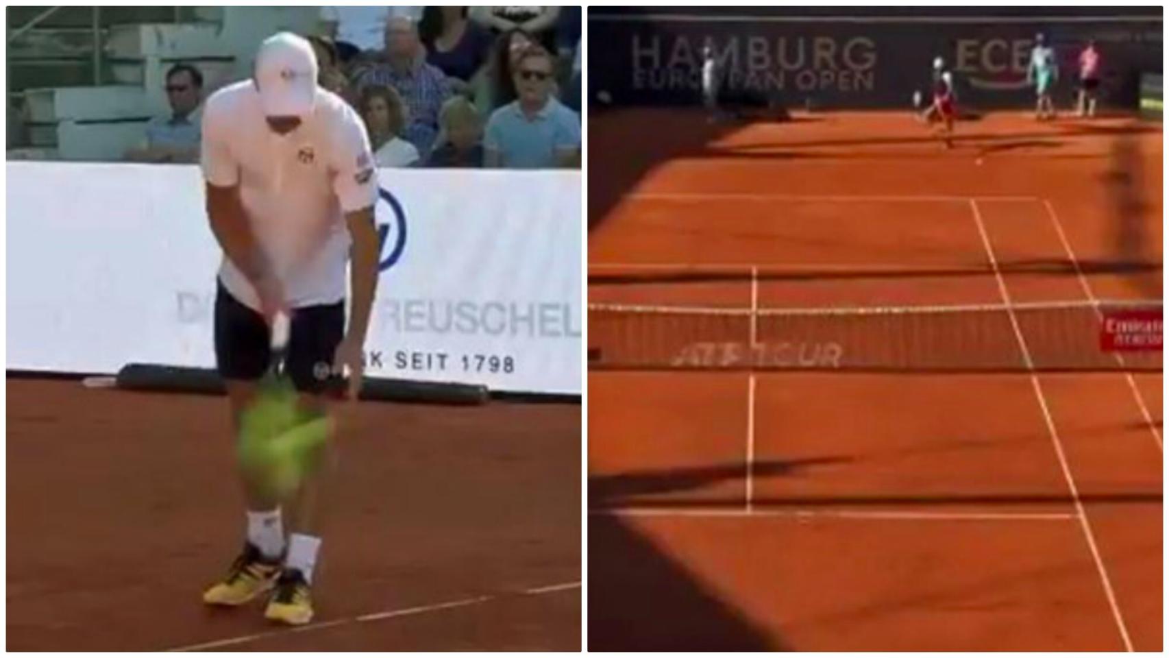 Fucsovics se 'une' al club de Kyrgios: el saque que Thiem restó con una patada