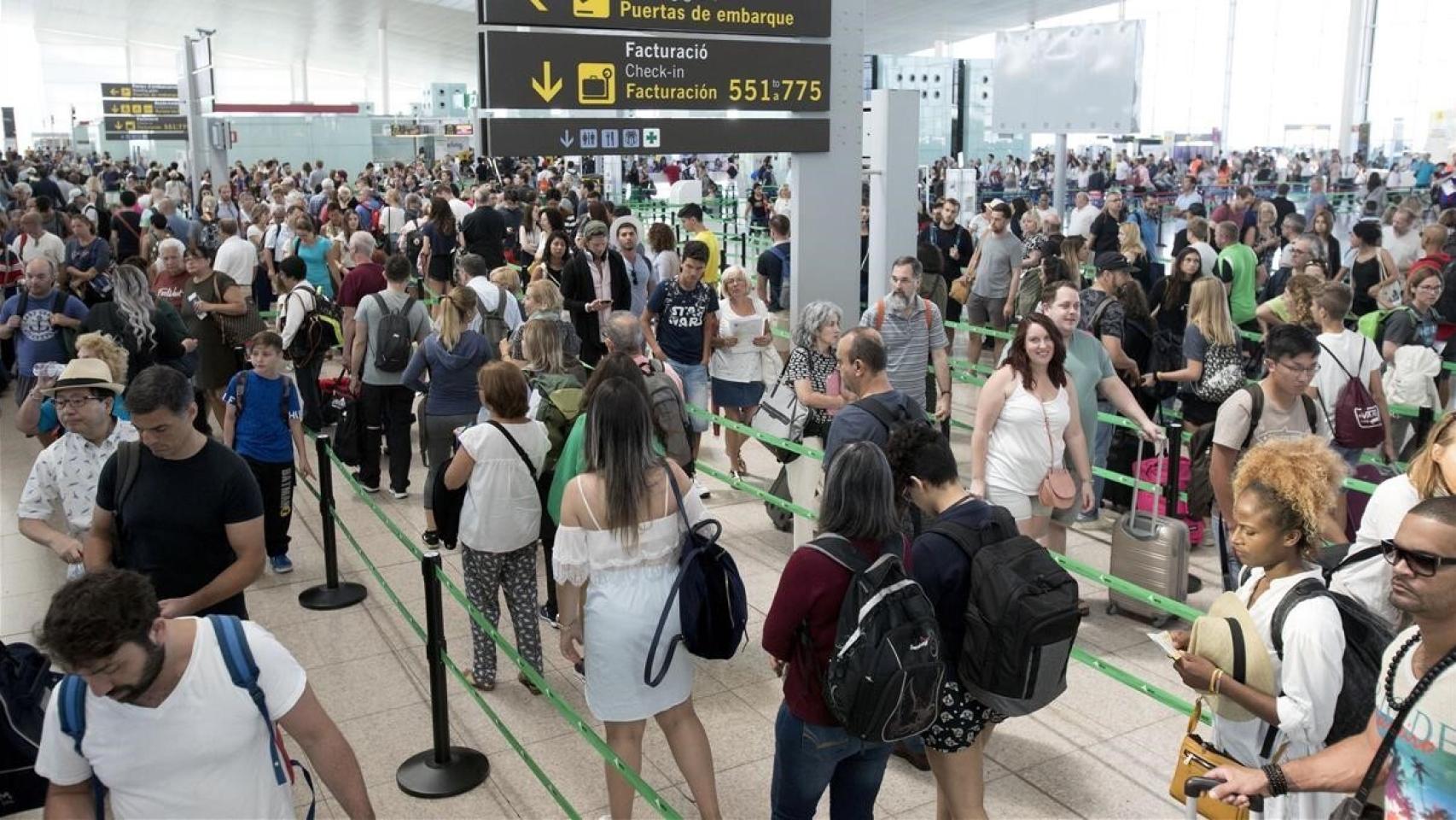 Imagen de archivo sobre huelgas en El Prat.
