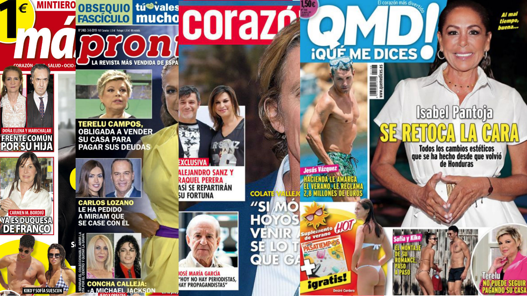 Portadas de las revistas de los lunes.