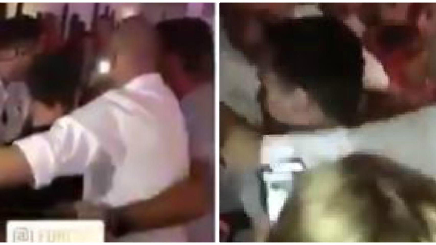 Messi tiene problemas para salir de una discoteca en Ibiza
