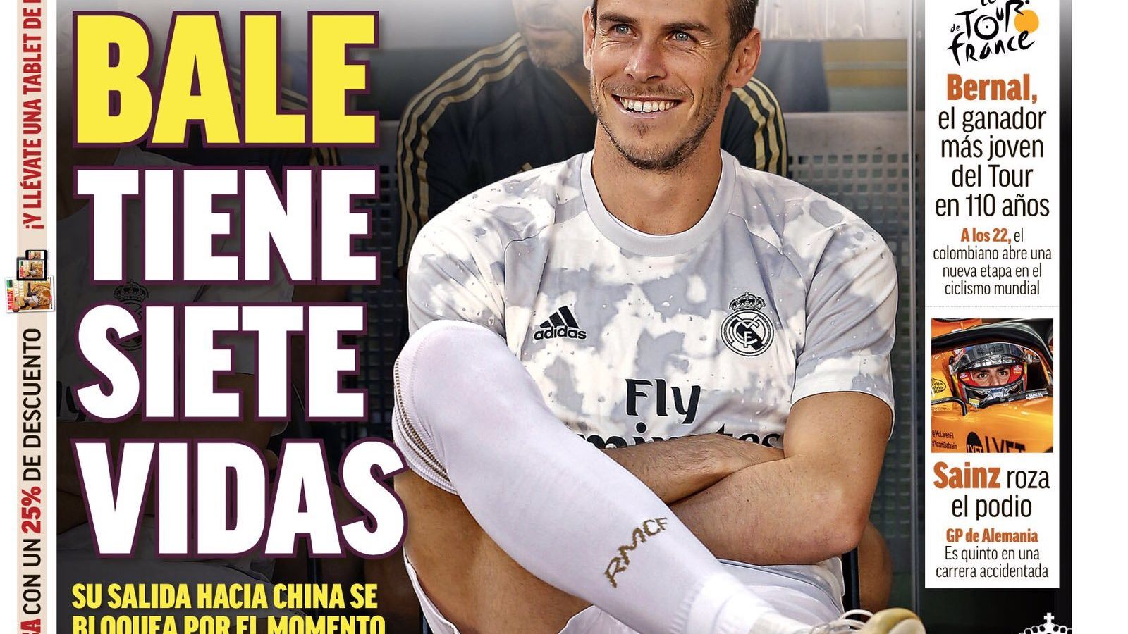 La portada del diario MARCA (29/07/2019)