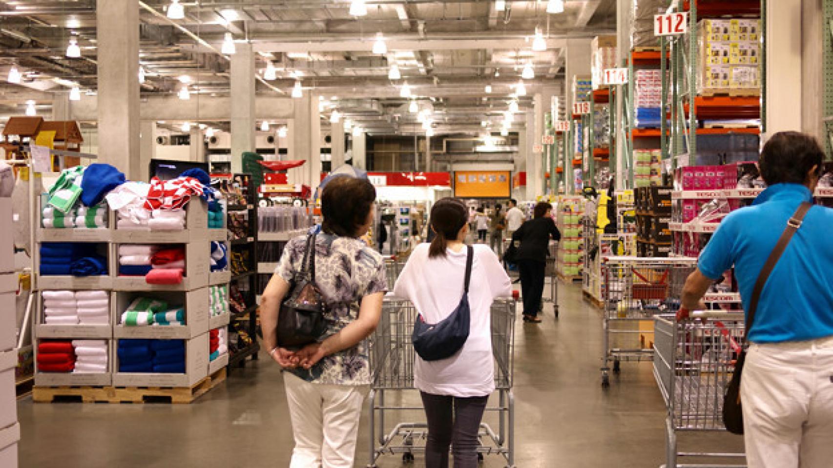 Imagen de archivo del interior de un supermercado Costco.