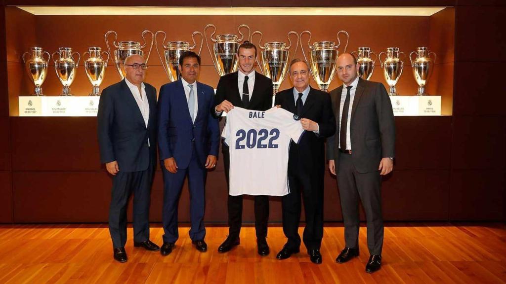 Jonathan Barnett en la última presentación de Gareth Bale con el Real Madrid