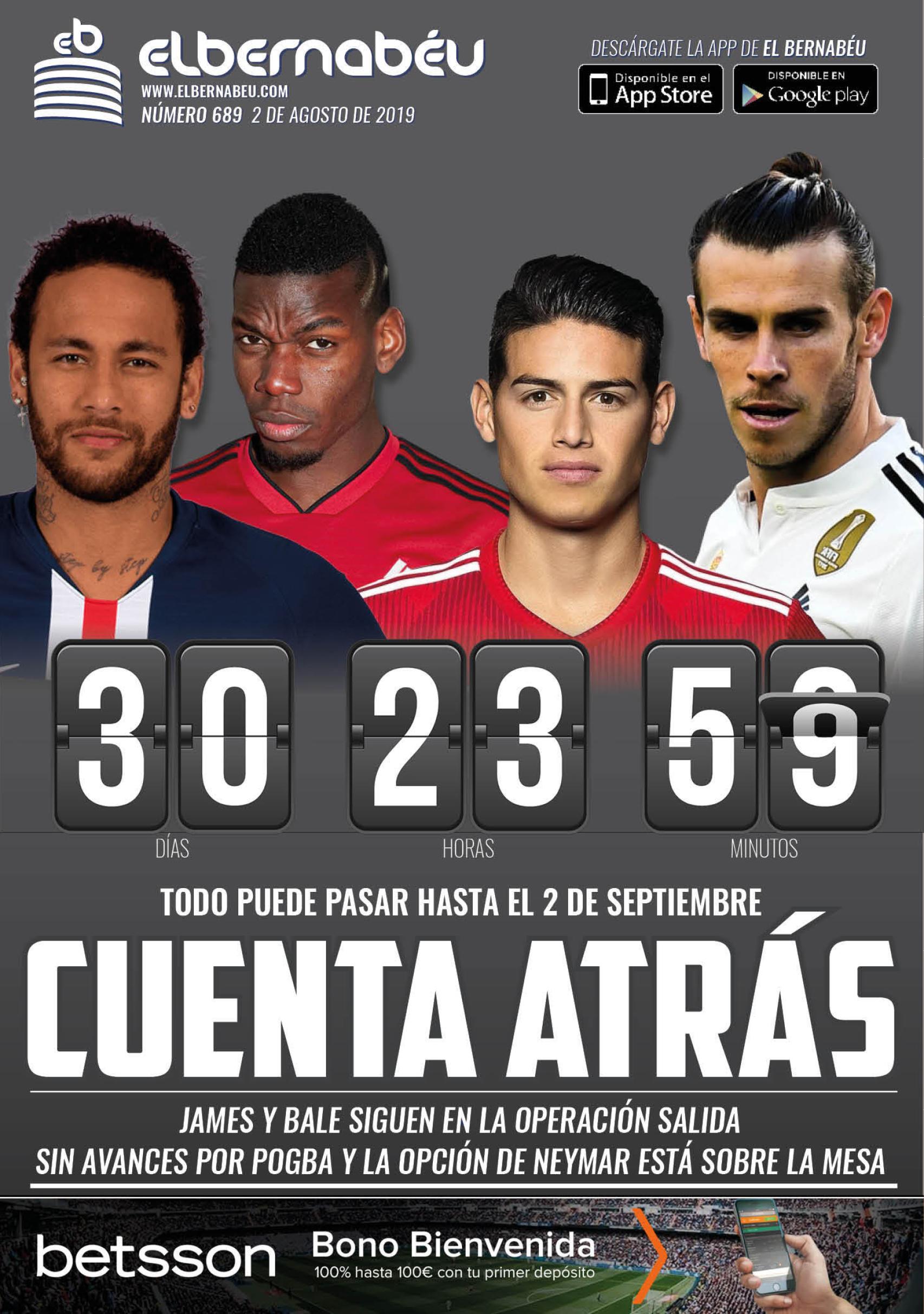La portada de El Bernabéu (2/08/2019)