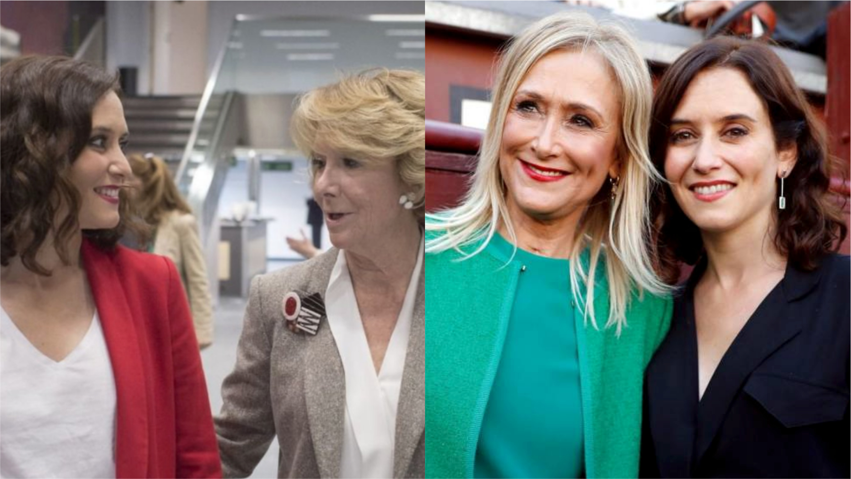 Isabel Díaz Ayuso, en imágenes con Esperanza Aguirre y Cristina Cifuentes.
