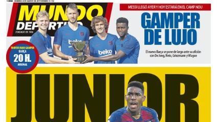 Portada Mundo Deportivo 4.08.19