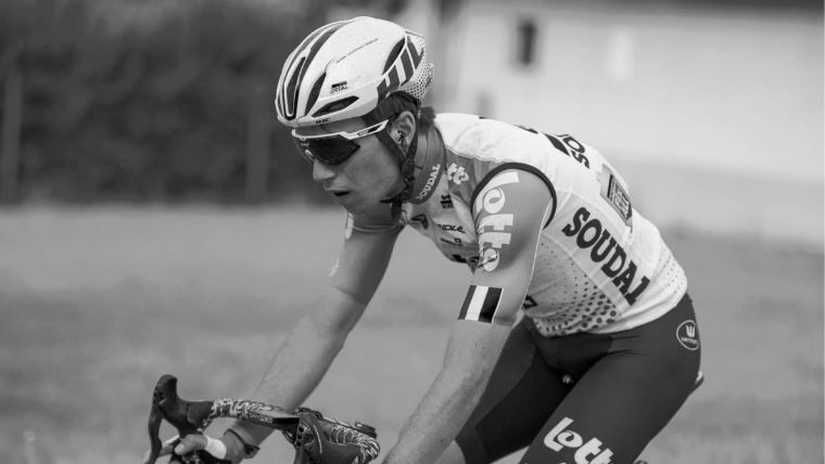 El ciclista Bjorg Lambrecht. Foto: Twitter (@Lotto Soudal)