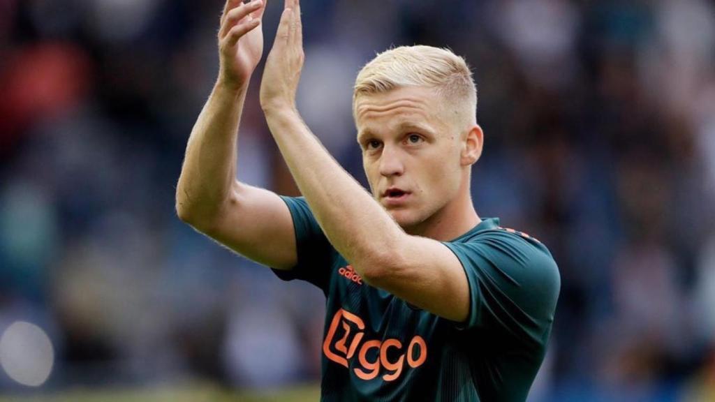 Donny Van de Beek, en un partido con el Ajax de Ámsterdam. Foto: Instagram (@donnyvdbeek)