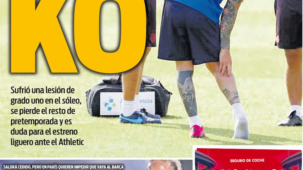 La portada del diario Sport (06/08/2019)