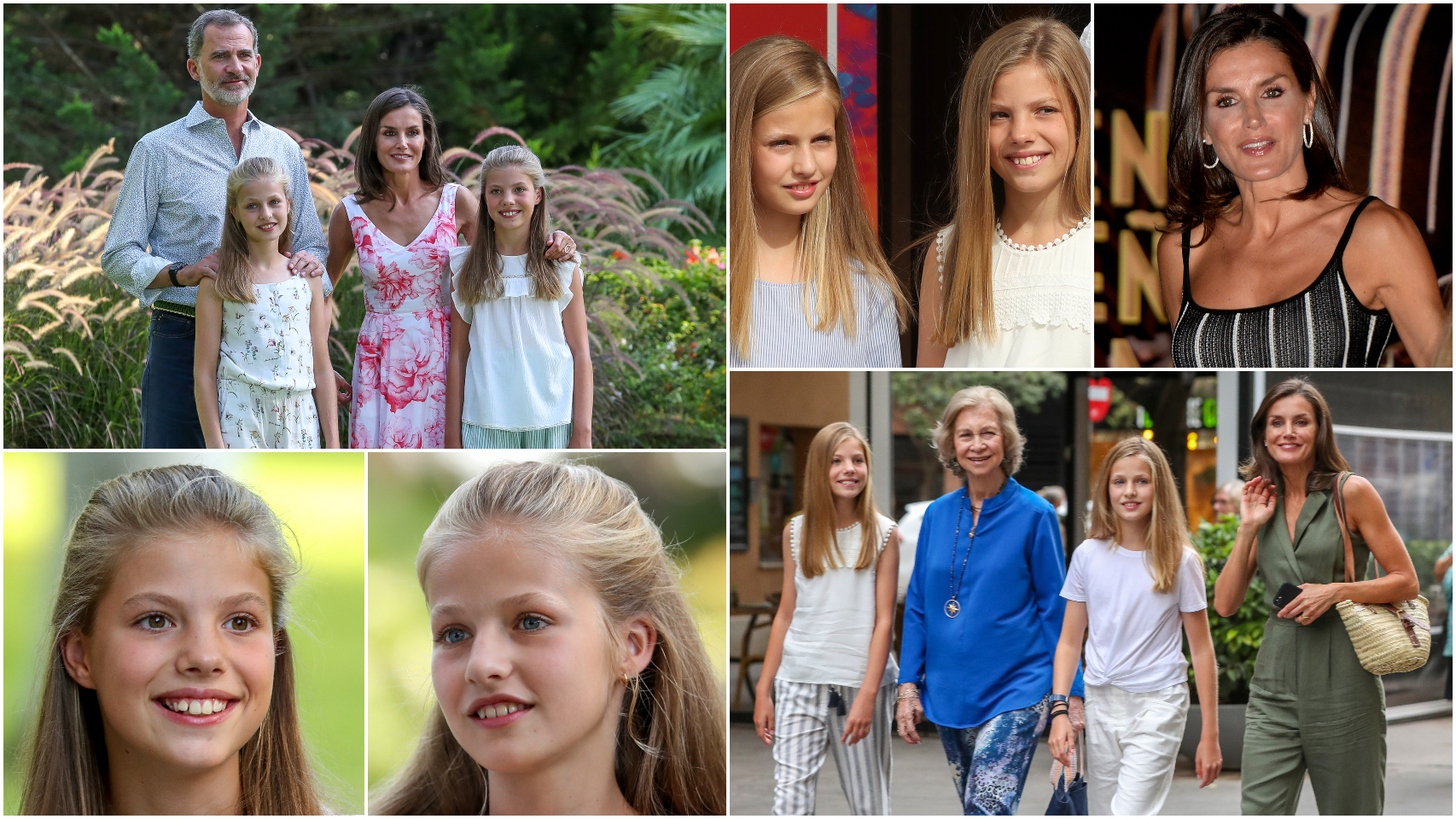 La Familia Real en Palma de Mallorca.