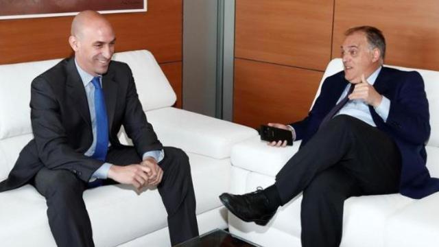 Javier Tebas y Luis Rubiales