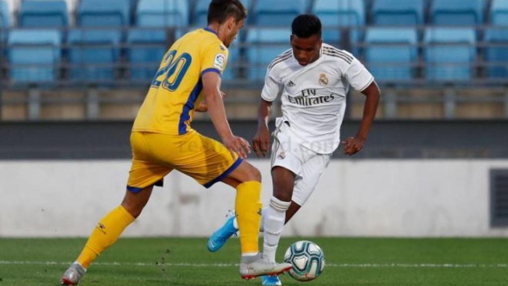 Rodrygo marco un gol en su debut con el Castilla