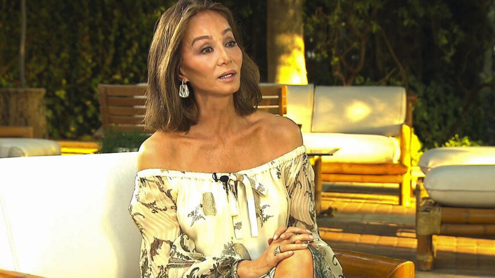 Isabel Preysler durante un momento del programa de TVE.