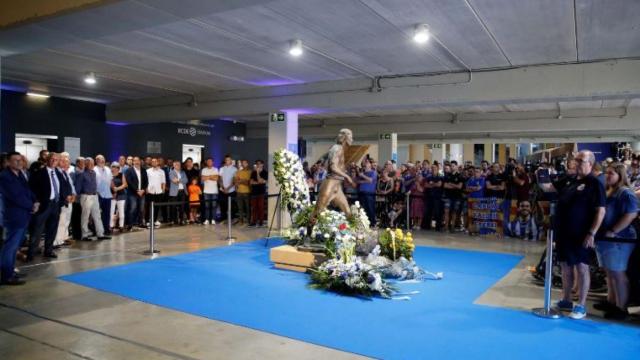 Homenaje a Dani Jarque. Foto: Twitter (@RCDEspanyol)
