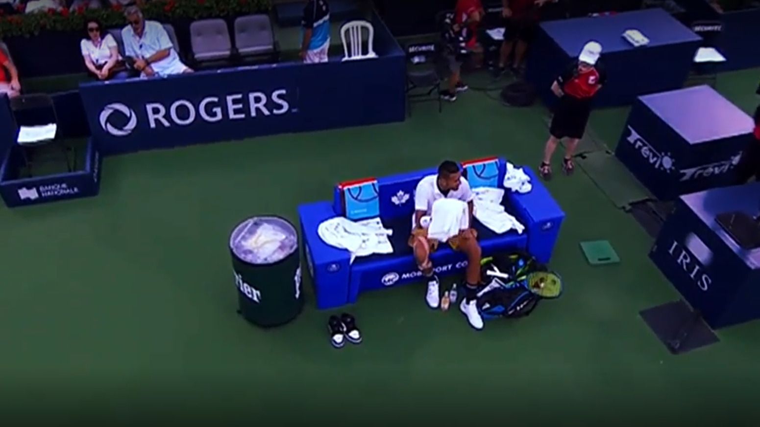 Kyrgios y el conflicto de la toalla