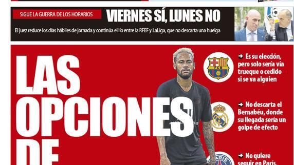 La portada del diario Mundo Deportivo (10/08/2019)