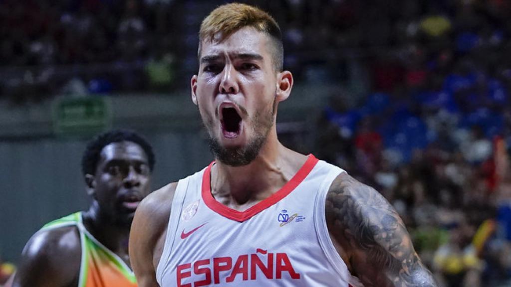 Willy Hernangómez, durante el amistoso de la Selección ante Costa de Marfil