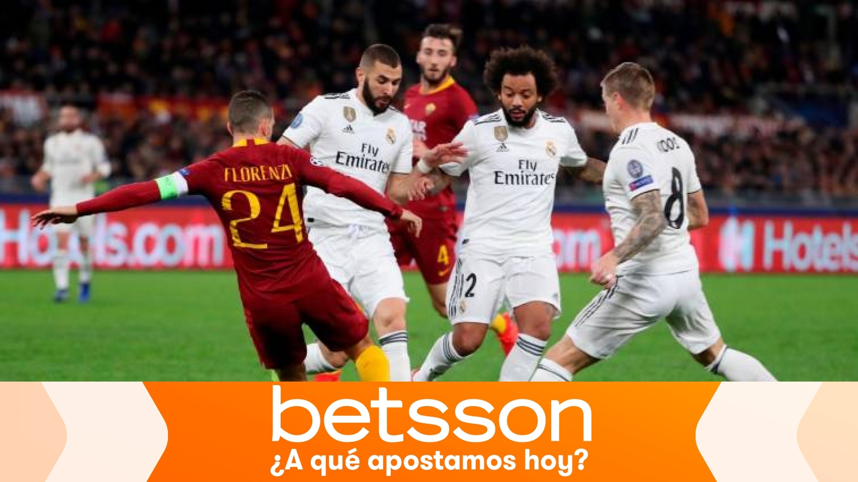 Dobla tu dinero si apuestas a la victoria del Real Madrid contra la Roma