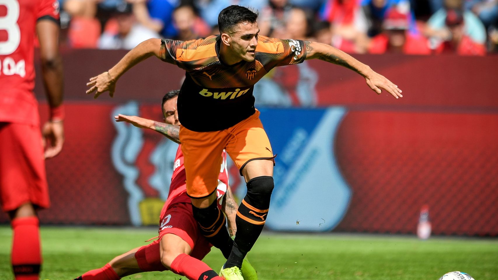 Maxi Gómez, en un partido del Valencia