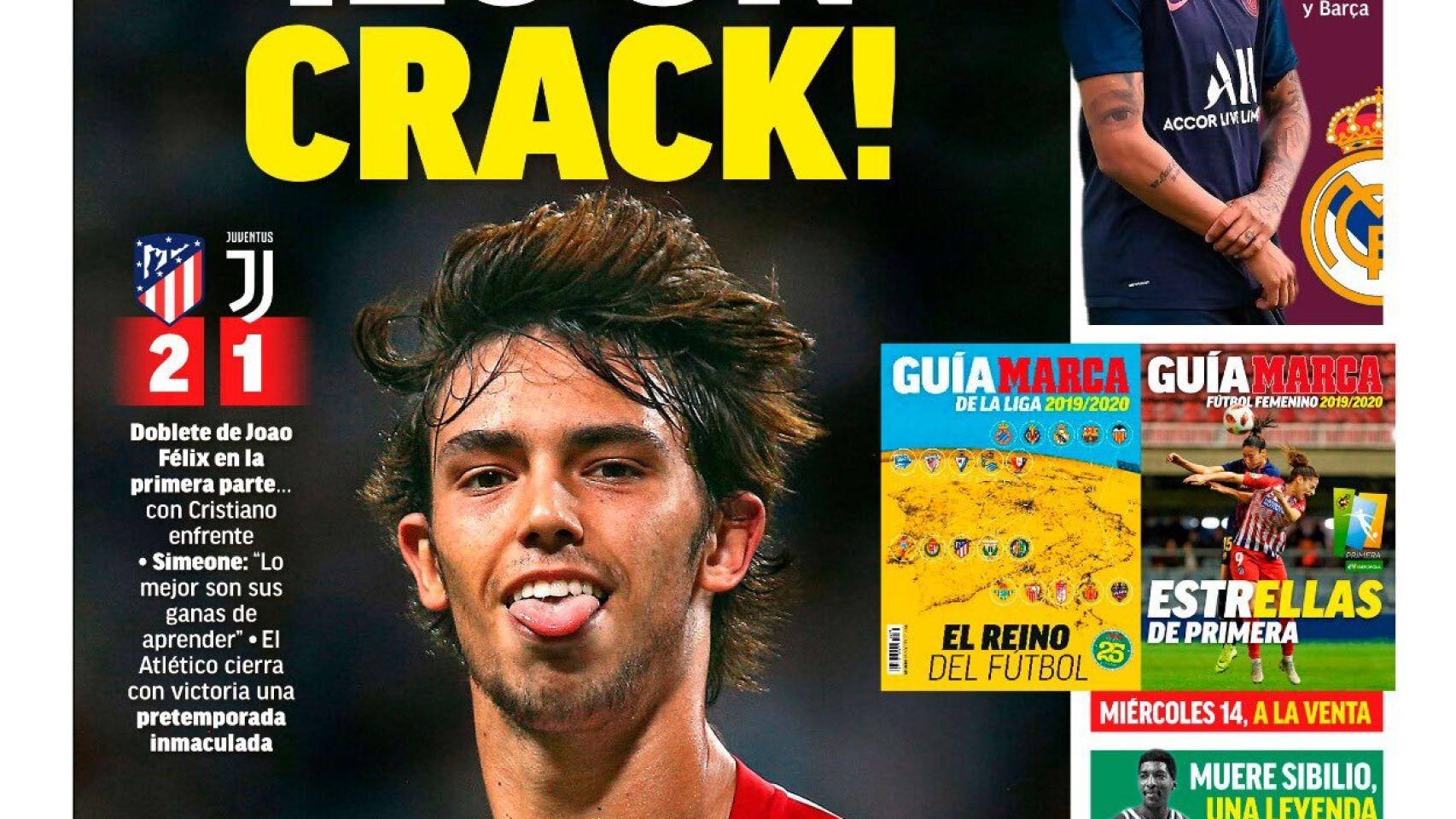 La portada del diario MARCA (11/08/2019)