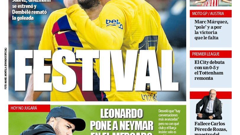 La portada del diario Mundo Deportivo (11/08/2019)
