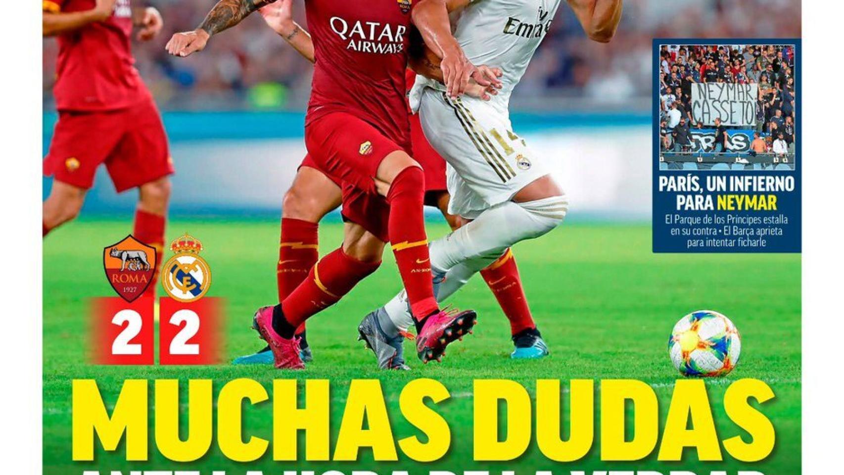 La portada del diario MARCA (12/08/2019)