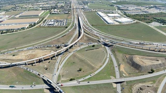 Imagen de la autopista North Tarrant Express, que ampliará Ferrovial.