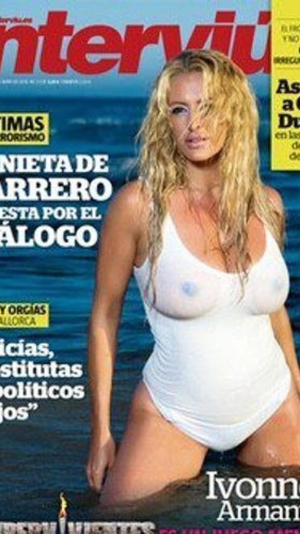 Ivonne Armant posó para la portada de 'Interviú'.