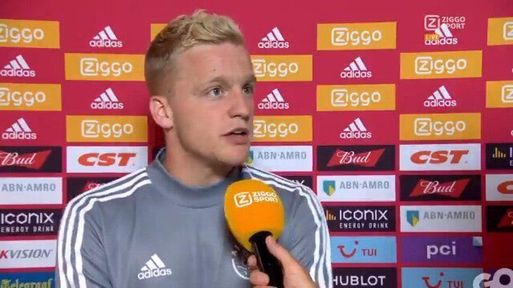 Van de Beek, tras el partido ante el PAOK