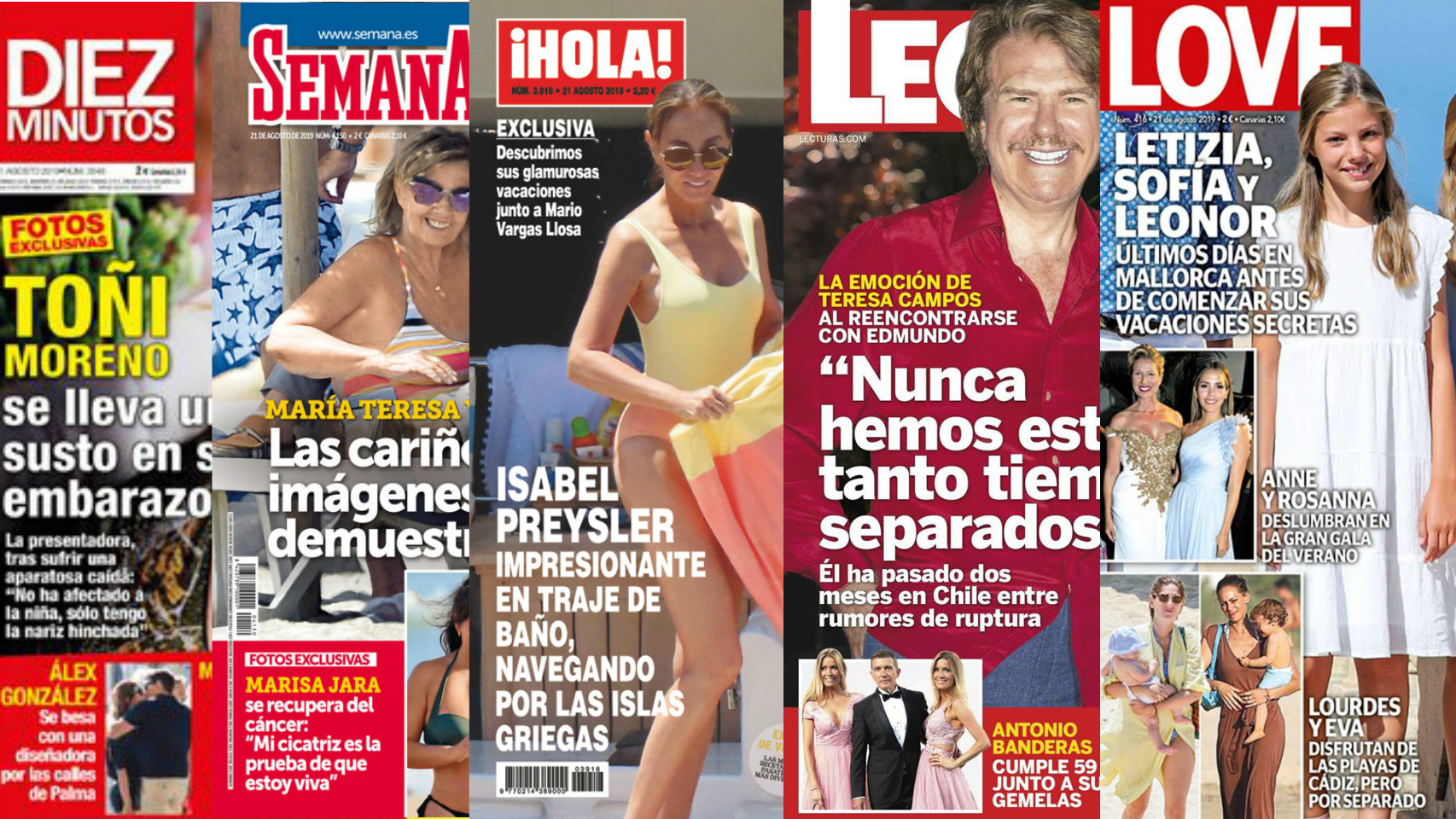 Las revistas de este miércoles.