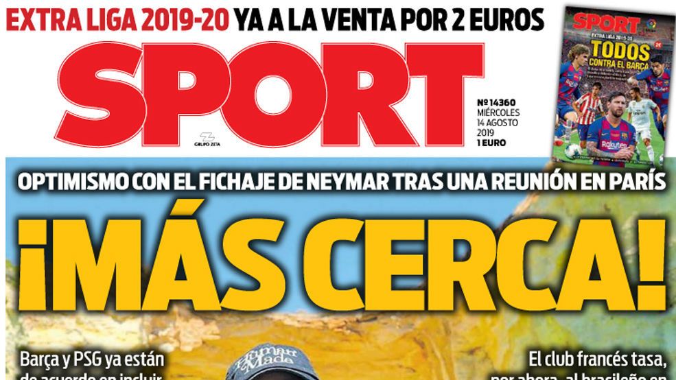 Portada Sport (14/08/19)