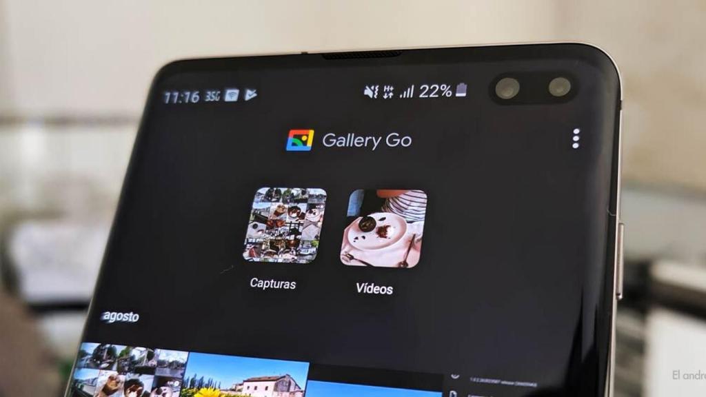 Pantalla principal de Galería