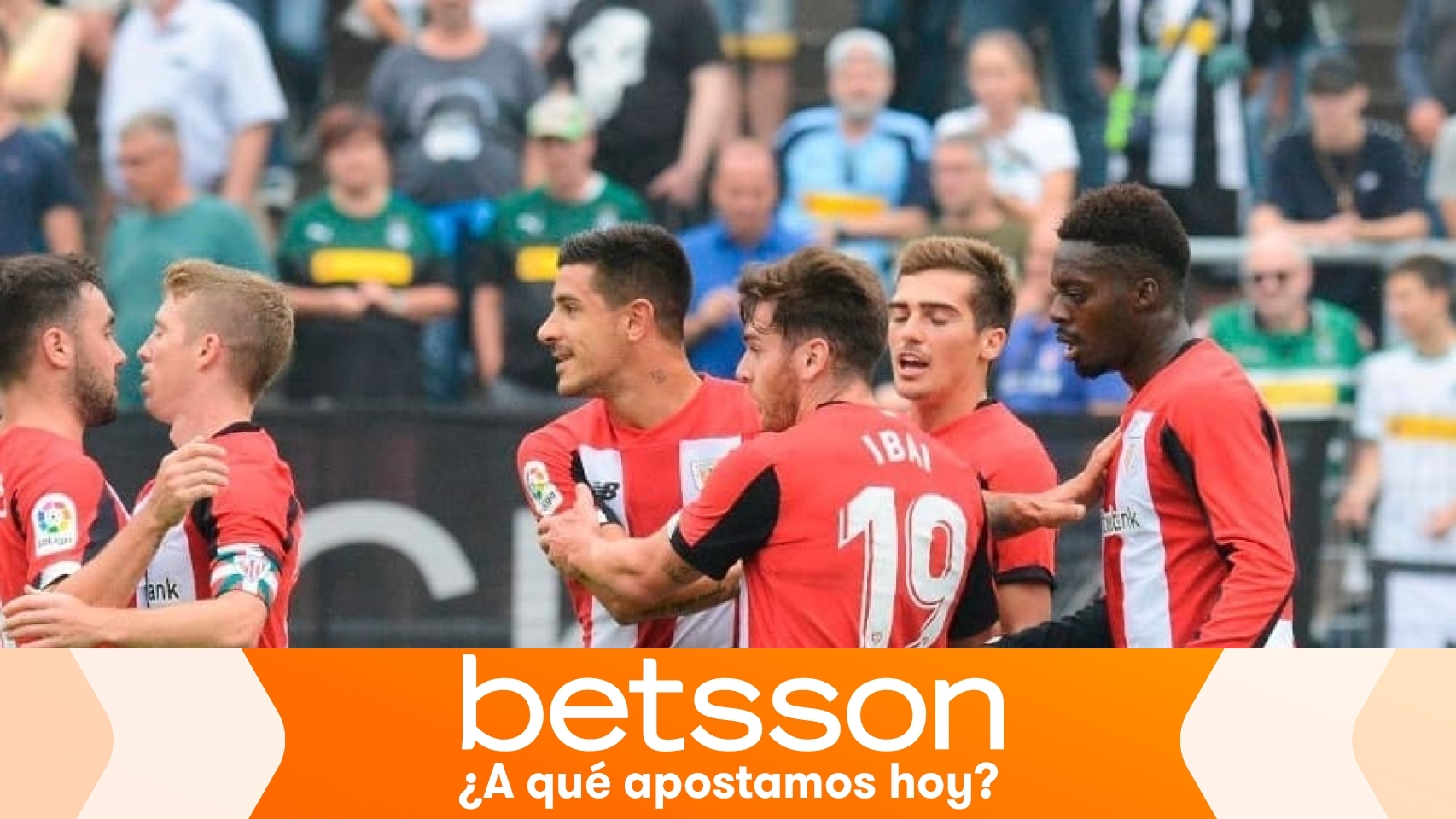 Los jugadores del Athletic celebran un gol