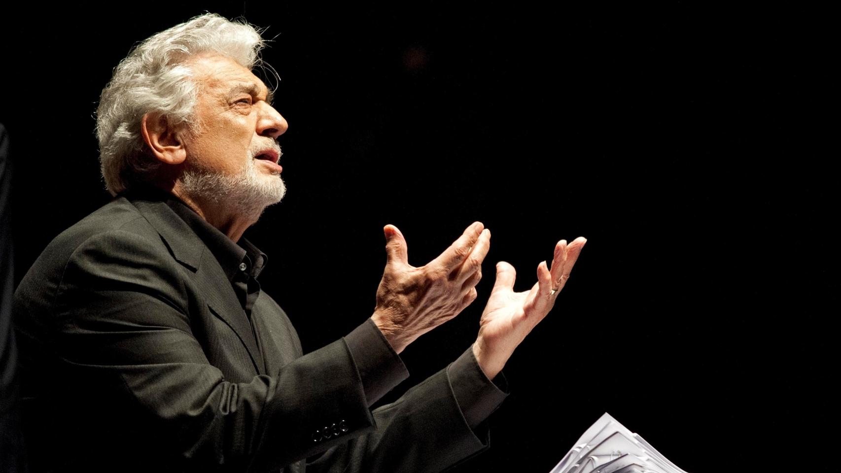 Plácido Domingo, durante un concierto ofrecido en el Castillo de Peralada, en Girona.