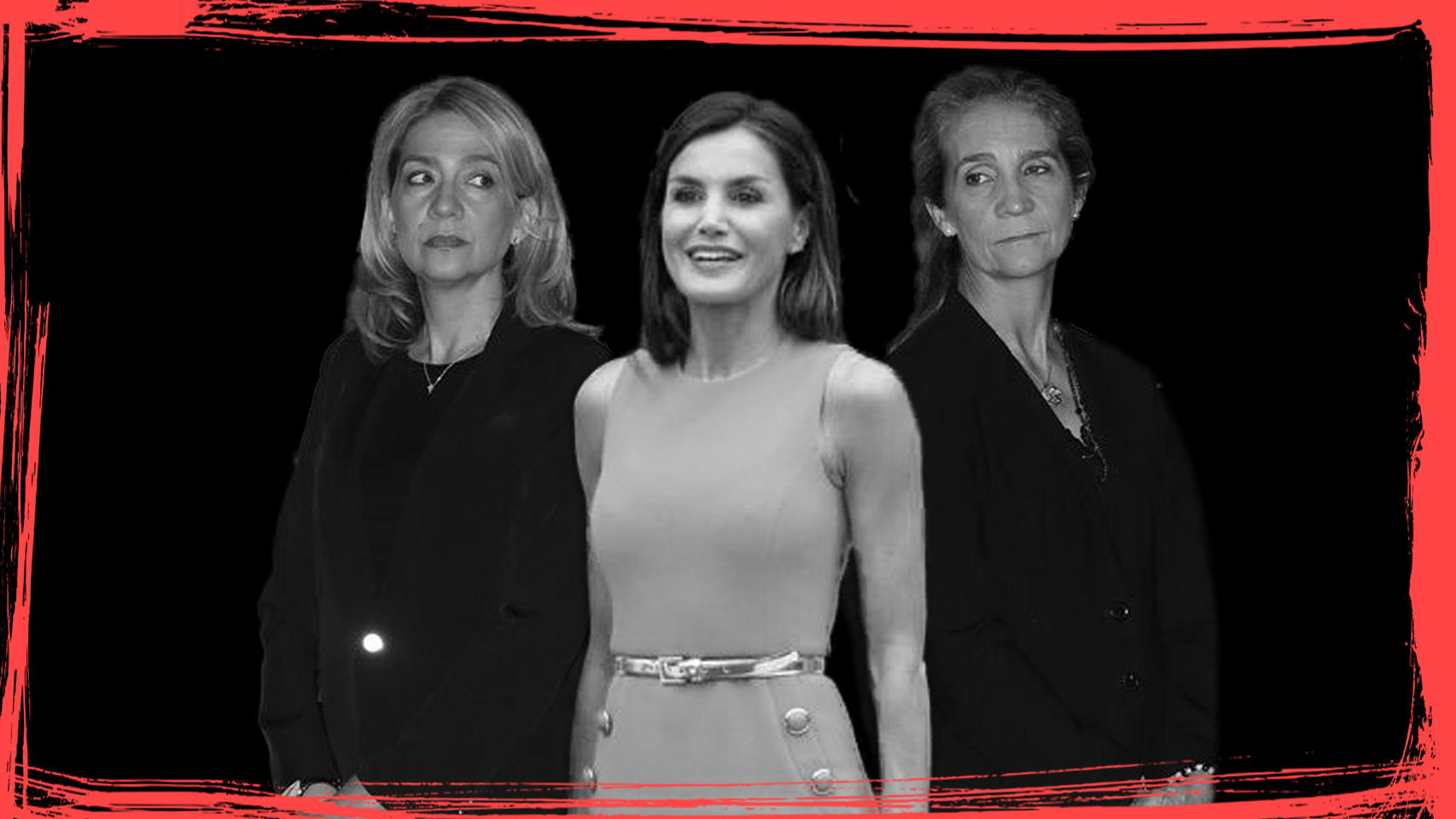 La Reina Letizia junto a sus cuñadas -y enemigas- Cristina y Elena