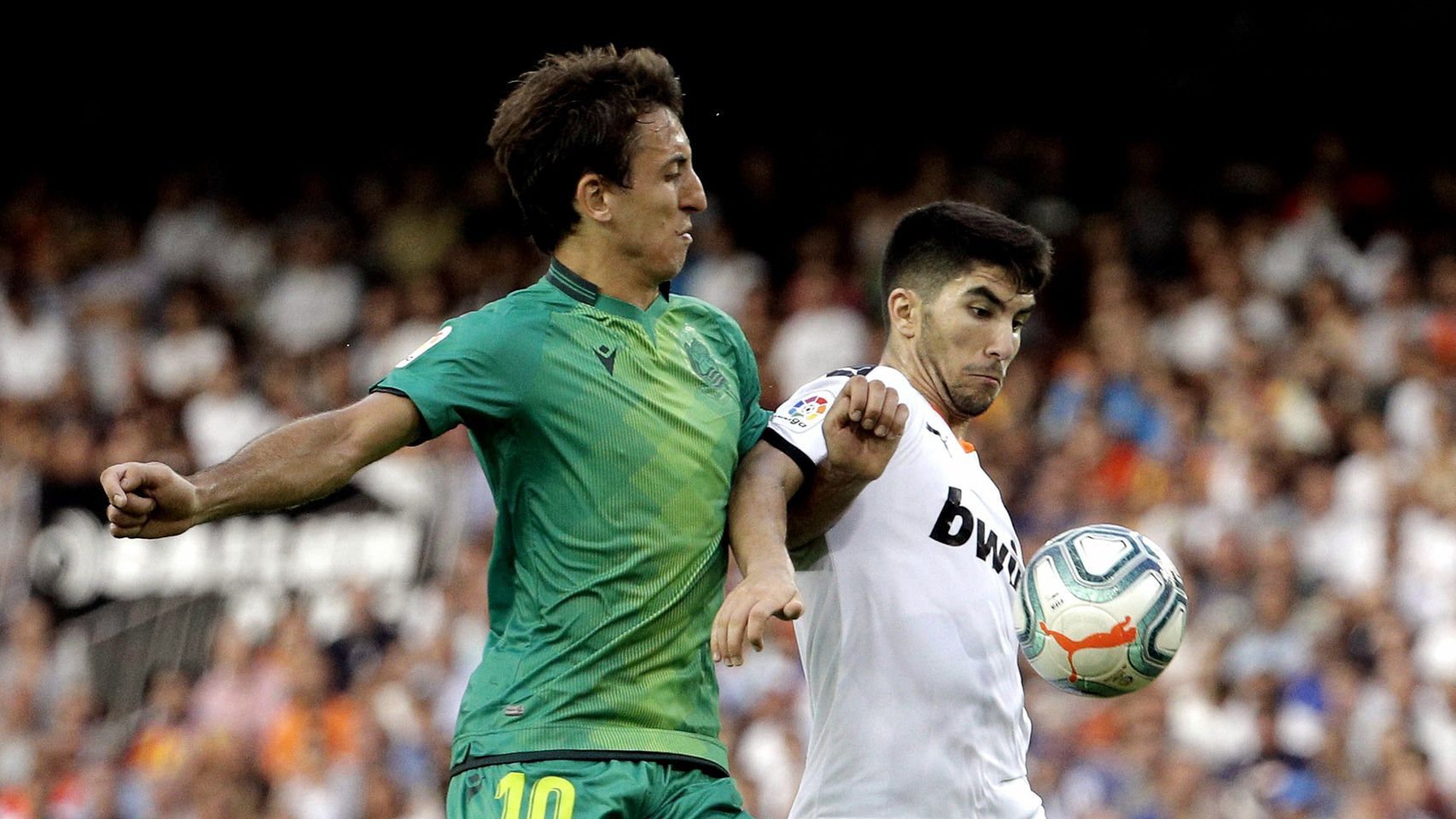 Oyarzabal, en un momento del partido