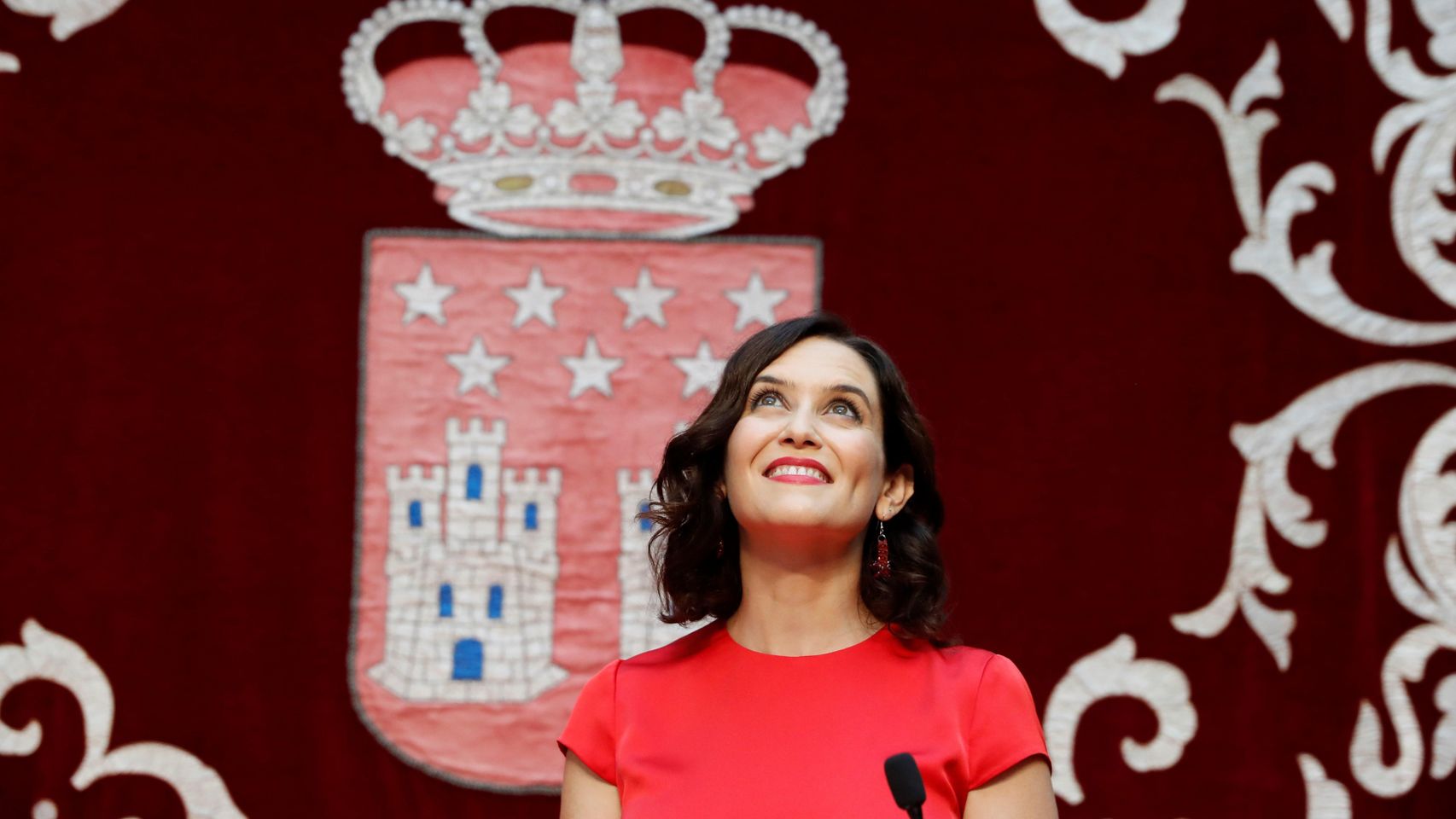 Isabel Díaz Ayuso en su toma de posesión.