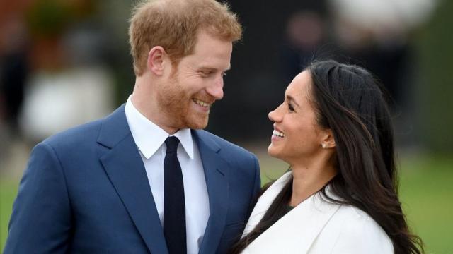 Harry de Inglaterra y Meghan Markle.