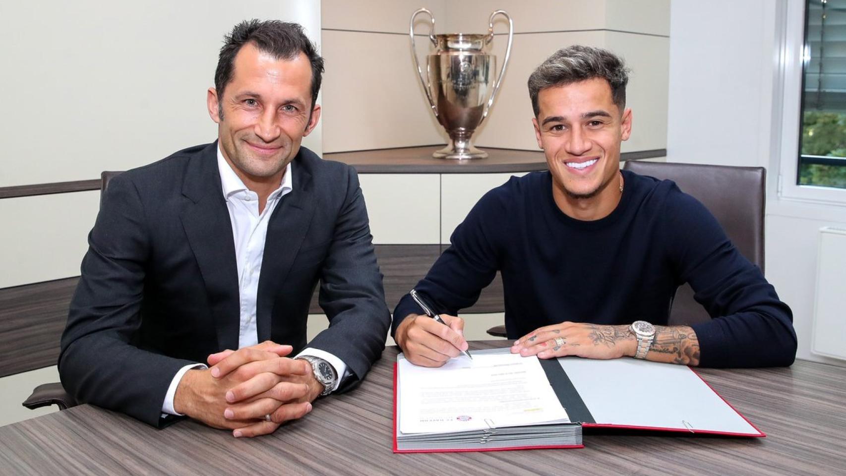 Hasan Salihamidzic con Coutinho