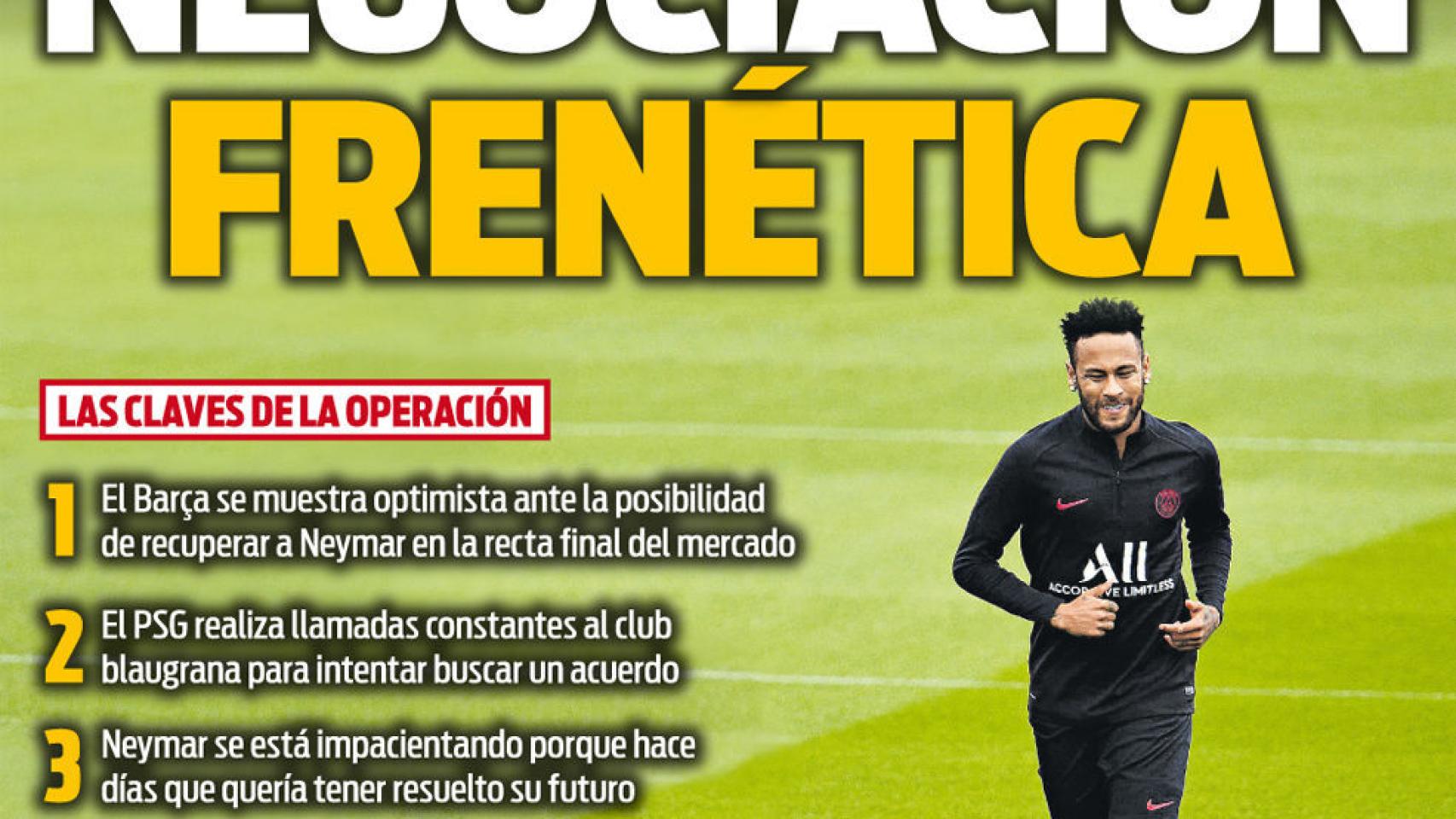 Portada Sport (19/08/19)