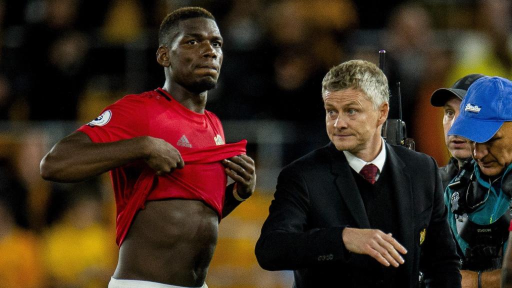 Pogba y Solskjaer