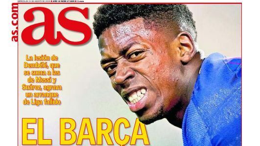 La portada del diario AS (21/08/2019)